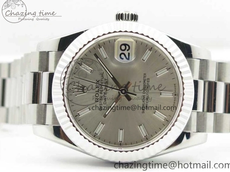 1231 Datejust 31mm 278275 SS BP Maker Best Edition Silver Stick Markers Dial on SS President Bracelet ZeroBulk 3079